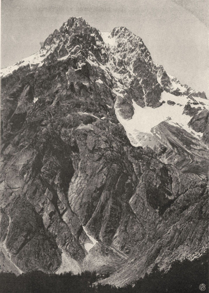 HAUTES-ALPES. Le Pelvoux 1904 old antique vintage print picture